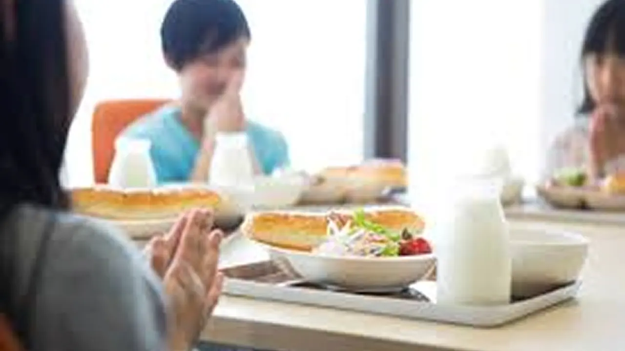 Children interacting with farmers